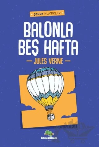 Balonla Beş Hafta – Jules Verne – Bookalemun Yayınevi kitap kapağı