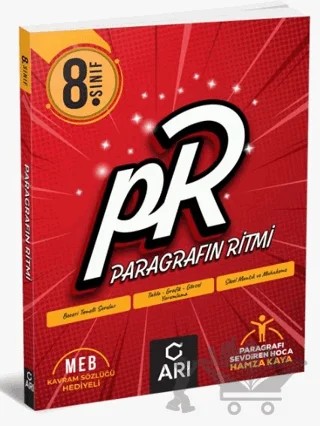 8. Sınıf LGS Hazırlık Paragrafın Ritmi – Hamza Kaya – Arı Yayıncılık kitap kapağı
