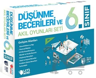 6. Sınıf Düşünme Becerileri ve Akıl Oyunları Seti – Kolektif – Teas Press kitap kapağı