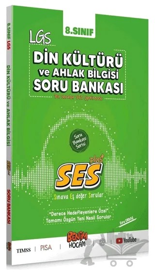 LGS 8. Sınıf Din Kültürü ve Ahlak Bilgisi Soru Bankası Ses Serisi – Esra Erbaş – Benim Hocam Yayınları kitap kapağı