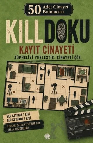 50 Cinayet Bulmacası Killdoku Kayıt Cinayeti – Kolektif – Akıl İzi Yayınları kitap kapağı