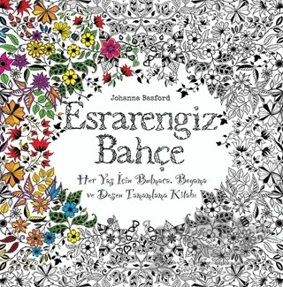 Esrarengiz Bahçe – Johanna Basford – EDAM kitap kapağı