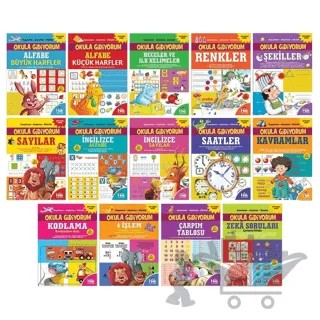 Okula Gidiyorum Seti – 14 Kitap – Kolektif – Halk Kitabevi kitap kapağı