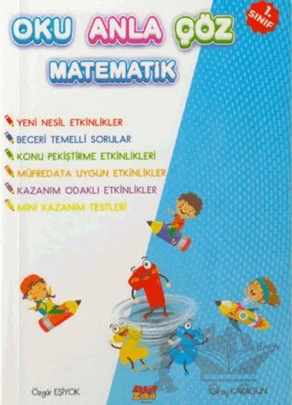 Oku Anla Çöz - Matematik (1. Sınıf) – Özgür Eşiyok – Aktif Zeka Yayınları kitap kapağı