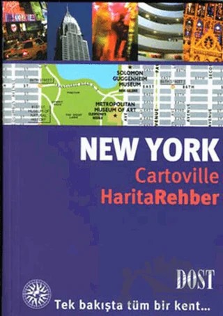 New York Cartoville Harita Rehber – Nicolas Peyroles, Raphaelle Vinon, Victoria Jonathan – Dost Kitabevi Yayınları kitap kapağı