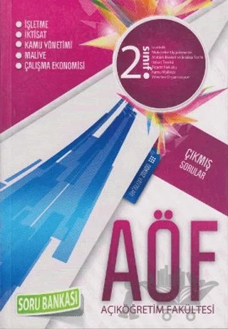 AÖF 2. Sınıf Çıkmış Sorular Soru Bankası – Kolektif – Dokuz Yayınları kitap kapağı