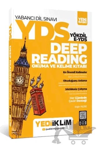 YDS - YÖKDİL Deep Reading Okuma ve Kelime Kitabı – Ergin Yıldız – Yediiklim Yayınları kitap kapağı