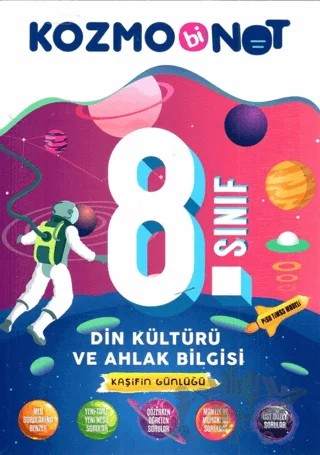 8. Sınıf Din Kültürü ve Ahlak Bilgisi Kozmobinot Kaşifin Günlüğü Konu Anlatımı – Kolektif – Bi Not Yayınları kitap kapağı