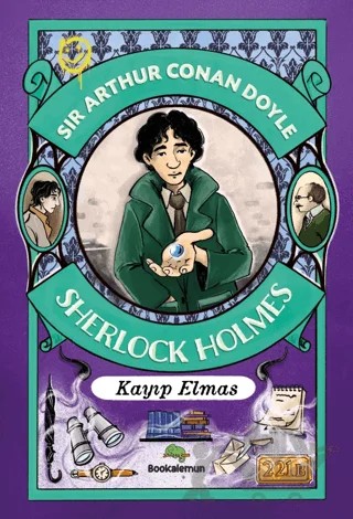 Çocuklar İçin Sherlock Holmes - Kayıp Elmas – Sir Arthur Conan Doyle – Bookalemun Yayınevi kitap kapağı