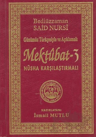 Mektubat 3 – Bediüzzaman Said Nursi – Mutlu Yayınevi kitap kapağı