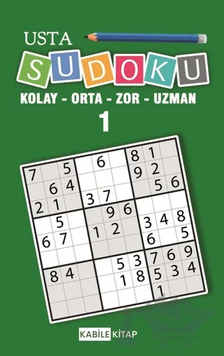 Usta Sudoku 1 – Kolektif – Kabile Kitap kitap kapağı
