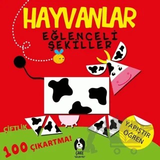 Hayvanlar - Eğlenceli Şekiller Çiftlik – Kolektif – Çakıl Yayınları kitap kapağı