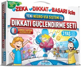 Dikkati Güçlendirme Seti 3 Yaş - Yeni Neoro - Via Sistemi İle – Kolektif – Adeda Yayınları kitap kapağı