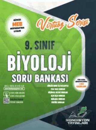 9. Sınıf Biyoloji Virtüöz Serisi Soru Bankası – Kolektif – Kondisyon Yayınları kitap kapağı