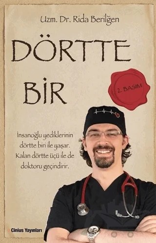 Dörtte Bir – Rida Berilğen – Cinius Yayınları kitap kapağı