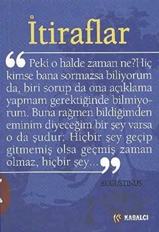 İtiraflar – Augustinus – Kabalcı Yayınevi kitap kapağı