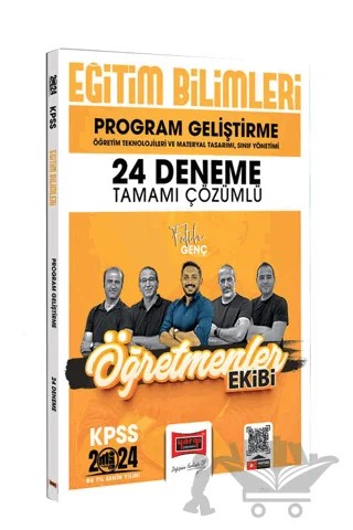 2024 KPSS Eğitim Bilimleri Öğretmenler Ekibi Program Geliştirme Tamamı Çözümlü 24 Deneme – Fatih Genç – Yargı Yayınevi kitap kapağı