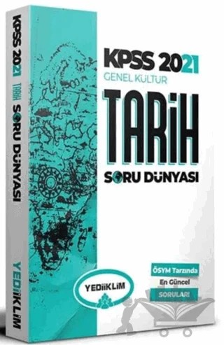 2021 KPSS Tarih Soru Dünyası – Kolektif – Yediiklim Yayınları kitap kapağı