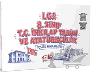 LGS 8. Sınıf T.C. İnkılap Tarihi ve Atatürkçülük Poster Konu Anlatımı – Kolektif – Editör Yayınevi kitap kapağı