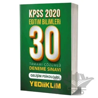 KPSS Gelişim Psikolojisi 30 Deneme Çözümlü – Kolektif – Yediiklim Yayınları kitap kapağı