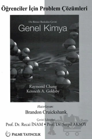 Öğrenciler İçin Problem Çözümleri Genel Kimya (Chang) – Brandon Cruickshank – Palme Yayıncılık kitap kapağı