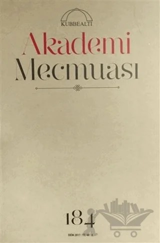 Kubbealtı Akademi Mecmuası : 184 – Kubbealtı Neşriyatı Yayıncılık kitap kapağı