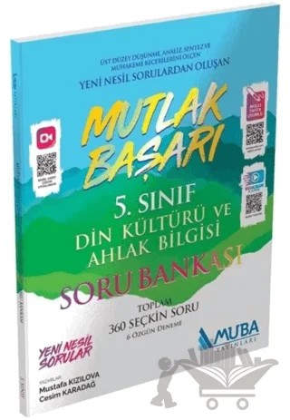 5. Sınıf Mutlak Başarı Din Kültürü ve Ahlak Bilgisi Soru Bankası – Mustafa Kızılkaya, Cesim Karadağ – Muba Yayınları kitap kapağı