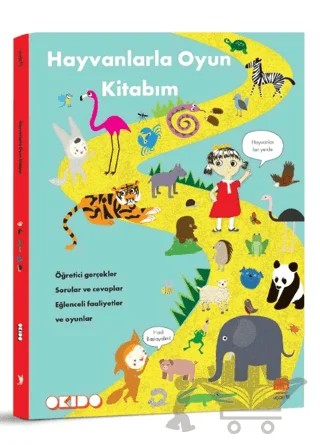 Hayvanlarla Oyun Kitabım – Okido – Uçan Fil Yayınları kitap kapağı