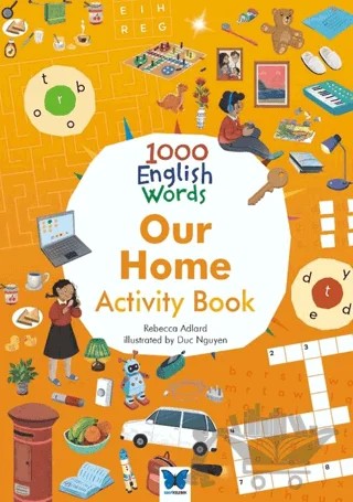1000 English Words Our Home Activity Book – Rebecca Adlard – Mavi Kelebek Yayınları kitap kapağı
