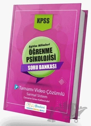 KPSS Eğitim Bilimleri Öğrenme Psikolojisi Soru Bankası Video Çözümlü – Kolektif – CBA Akademi kitap kapağı