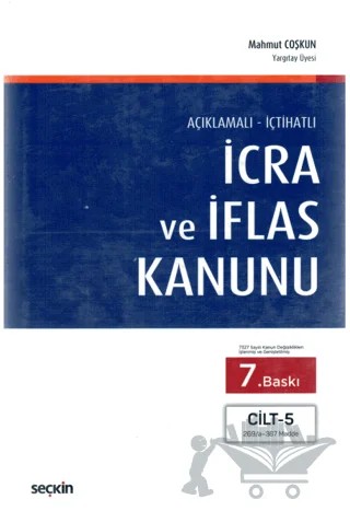 İcra ve İflas Kanunu – Mahmut Çoşkun – Seçkin Yayıncılık kitap kapağı