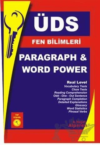 ÜDS Fen Bilimleri Paragrahp & Word Power – A. Nejat Alperen – Pelikan Tıp Teknik Yayıncılık kitap kapağı