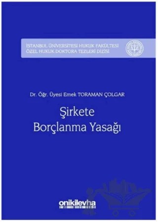 Şirkete Borçlanma Yasağı – Emek Toraman Çolgar – On İki Levha Yayınları kitap kapağı
