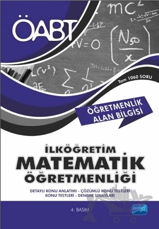 ÖABT İlköğretim Matematik Öğretmenliği - Öğretmenlik Alan Bilgisi – Kolektif – Nobel Akademik Yayıncılık kitap kapağı