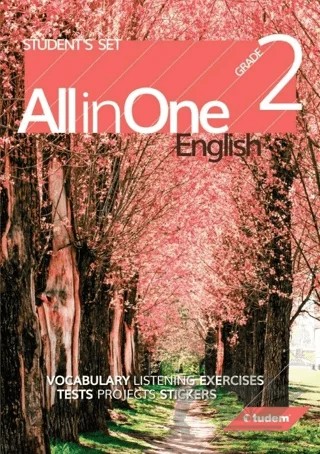 2. Sınıf İngilizce All in One – Kolektif – Tudem Yayınları - Bayilik kitap kapağı