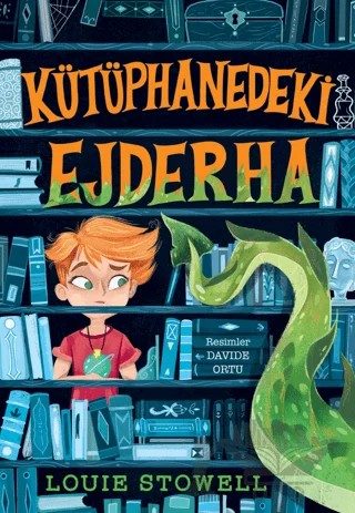 Kütüphanedeki Ejderha – Louie Stowell – Mavibulut Yayınları kitap kapağı