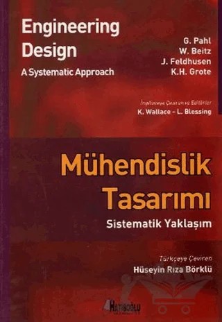 Mühendislik Tasarımı - Sistematik Yaklaşım – G. Pahl, K.H. Grote, W. Beitz – Hatiboğlu Yayınları kitap kapağı