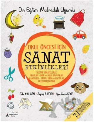 Okul Öncesİ İçin Sanat Etkinlikleri – Ayşe Serra Kara, Tuba Mohsen, Zeynep S. Eren – Kayalıpark Çocuk kitap kapağı