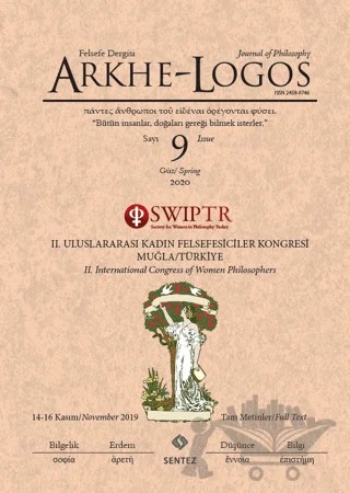 Arkhe - Logos Felsefe Dergisi Sayı: 9 Güz 2020 – Arkhe - Logos Dergisi kitap kapağı