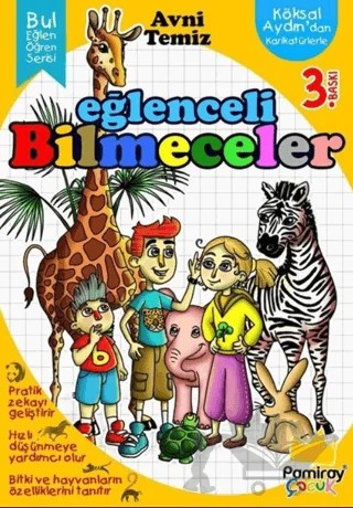 Eğlenceli Bilmeceler – Avni Temiz – Pamiray Çocuk kitap kapağı