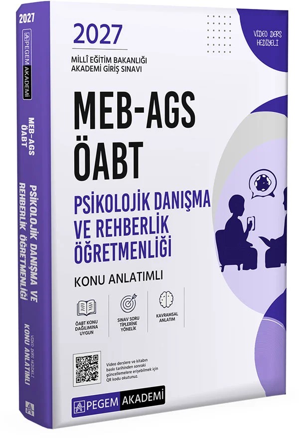 2027 MEB-AGS ÖABT Psikolojik Danışma ve Rehberlik Öğretmenliği Konu Anlatımlı – AGS ÖABT Psikolojik Danışma – Pegem Akademi Yayıncılık kitap kapağı