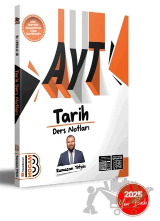 2025 AYT Tarih Ders Notları – Ramazan Yetgin – Benim Hocam Yayınları kitap kapağı
