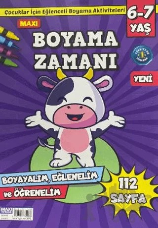 Maxi Boyama Zamanı 6-7 Yaş – Maxi Yayıncılık kitap kapağı