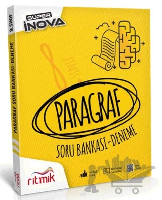 8. Sınıf Paragraf Süper İnova Soru Bankası – Kolektif – Ritmik Yayınları kitap kapağı