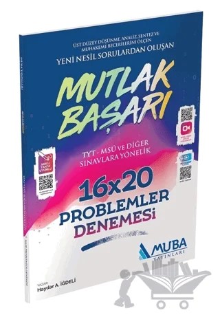 YKS TYT MSÜ ve Diğer Sınavlar Problemler Mutlak Başarı 16x20 Deneme – Haydar Ali İğdeli – Muba Yayınları kitap kapağı