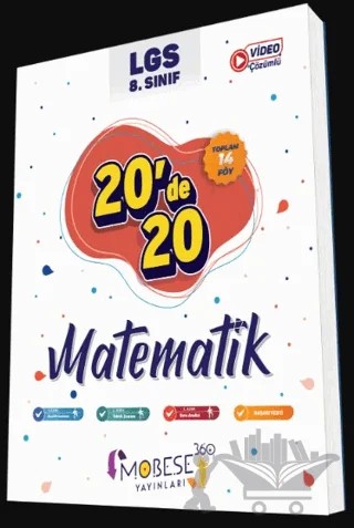 8. Sınıf 20' de 20 Matematik Kitabı – Kolektif – Mobese 360 Yayınları kitap kapağı