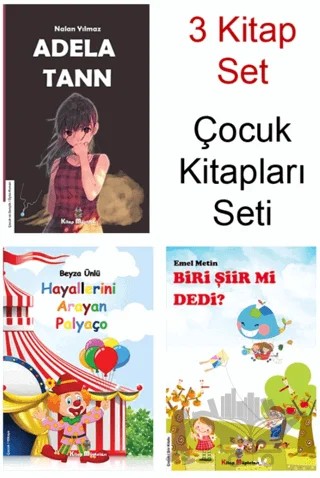 Adela Tann - Biri Şiir Mi Dedi? - Hayallerini Arayan Palyaço Çocuk Kitapları Seti (3 Kitap) – Kolektif – Kitap Müptelası Yayınları kitap kapağı