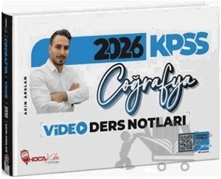 2026 KPSS Coğrafya Video Ders Notları – Akın Arslan – Hoca Kafası Yayınları kitap kapağı