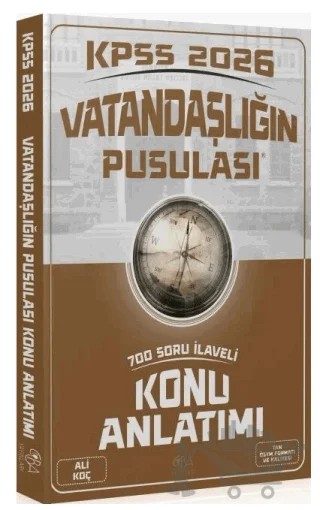 2026 KPSS Vatandaşlık Vatandaşlığın Pusulası Konu Anlatımı – Ali Koç – CBA Akademi kitap kapağı