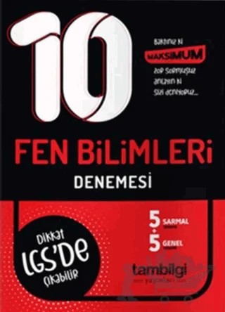 8. Sınıf LGS Fen Bilimleri 10 Deneme – Kolektif – Tambilgi Yayınları kitap kapağı